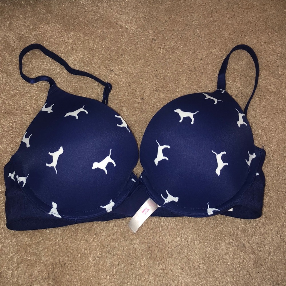 NWOT Navy blue dog bra